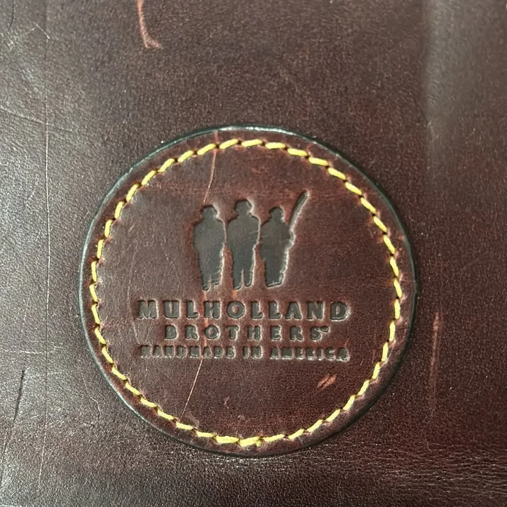 MULHOLLAND Brothers Genuine Bullhide Garment Bag Handmade in America